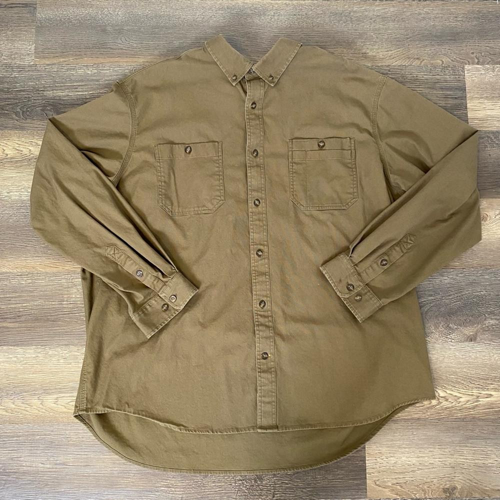 Carhartt Men's Casual Button Down Shirt - Brown
